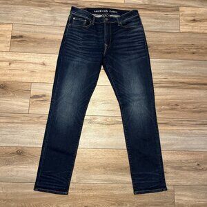 Men's American Eagle AE Slim Fit Denim Jeans SZ 34x32 Blue Airflex Stretch